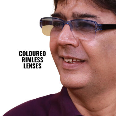 Bifocal Colored Adaptive Power Reading Glasses B1 G2 Free (3BCORG2)