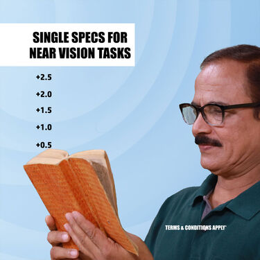 Daily Use Adaptive Power Reading Glasses B1 G2 Free (3RG2)