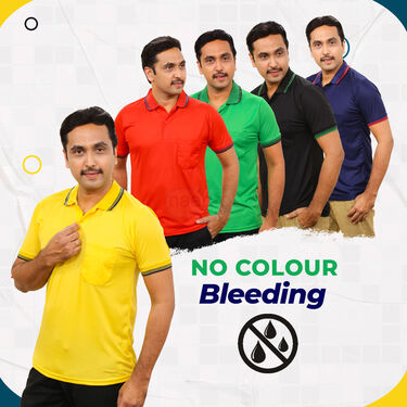 Pack Of 5 Collar T-Shirts With Pocket With 1 Watch + Aluminum Wallet + Sunglass (5PTW4)