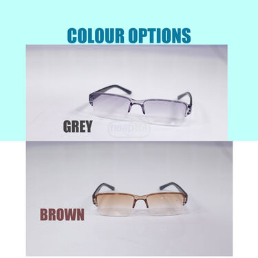 Bifocal Rimless Colored Adaptive Power Reading Glasses - Buy1 Get 1 FREE (BCORG6)