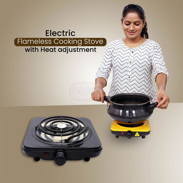1000 Watt Electric Flameless Cooking Stove With Heat Adjustment (ECS5)