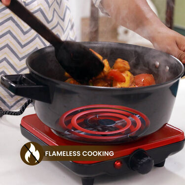 1000 Watt Electric Flameless Cooking Stove With Heat Adjustment (ECS5)