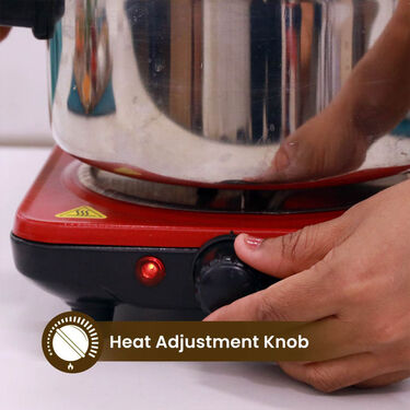 1000 Watt Electric Flameless Cooking Stove With Heat Adjustment (ECS5)