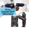 46 Pcs Rechargeable Powerful Cordless Screwdriver With Drill Machine (HT20)
