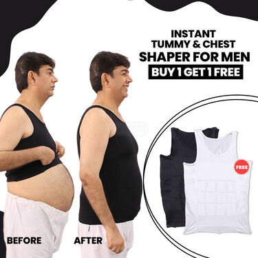 Instant Tummy & Chest Shaper For Men BOGO (SV1)